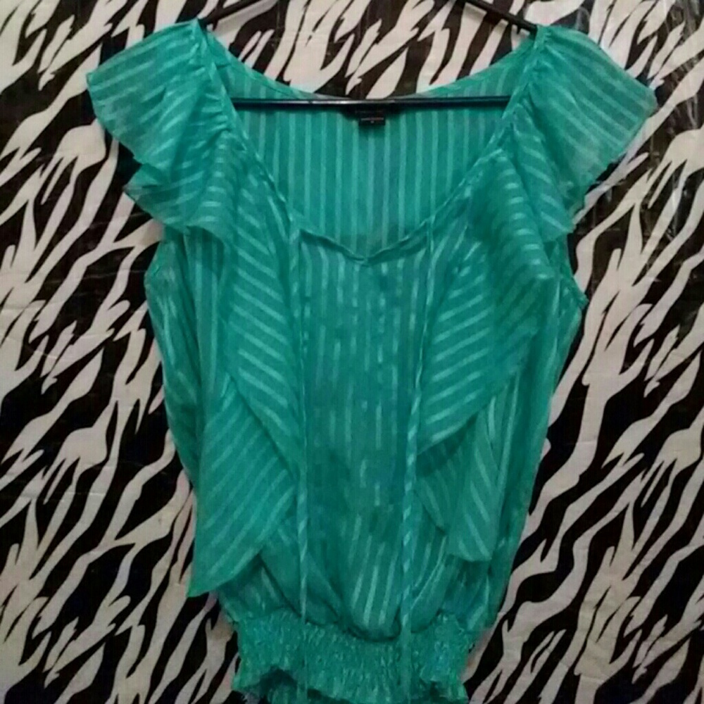 Fashion lacey mesh blouse